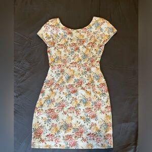 Cottagecore floral print vintage Ann Taylor minidress